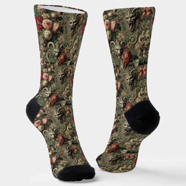 🩸 Renegade Harvest - Gotisches Viktorianisches Ta Socken (Gewinkelt)