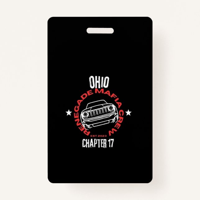 Renegade Mafia Crew Ohio Kapitel Abzeichen Ausweis (Vorderseite)