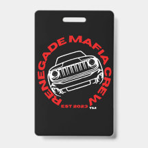 Renégat Badge D'Équipage Mafia