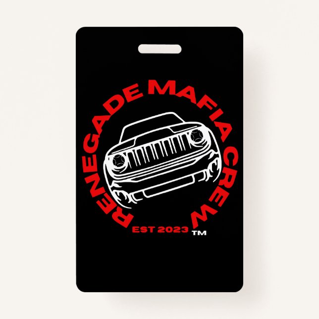 Renégat Badge D'Équipage Mafia (Devant)