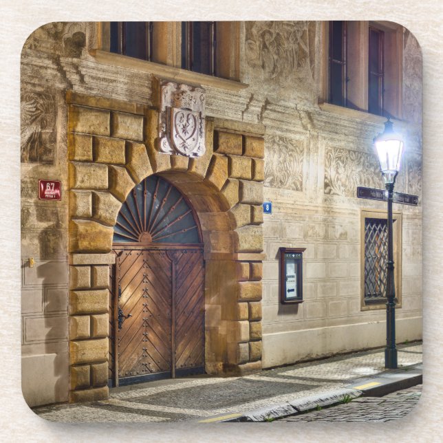 Renesance Door Hard plastic coaster Getränkeuntersetzer (Vorderseite)