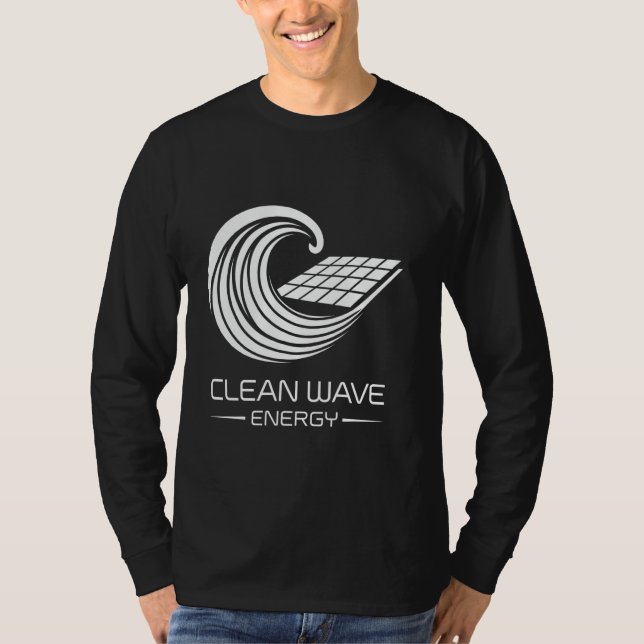 Renewable Power Earth Day Clean Wave Energy T-Shirt (Vorderseite)