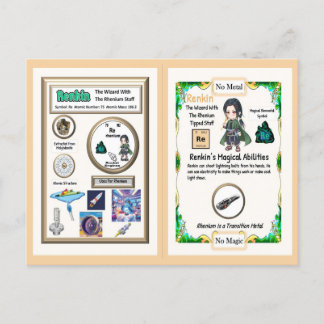 Renkin Wizard - Rhenium Element Postkarte