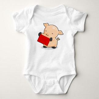 Renkoo Schwein mit rotem Umschlag Baby Strampler