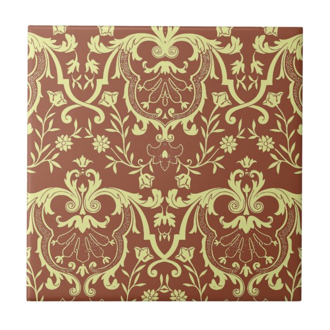 Rennaisance Damask #8 @ Sonolotre Fliese (Vorderseite)