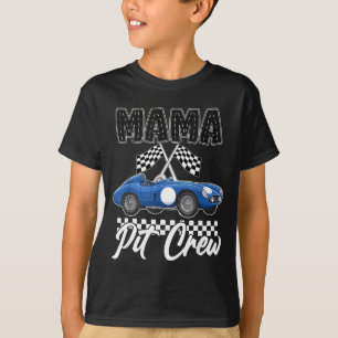 Rennauto-Geburtstagsfeier Rennfamilie Mama Pit T-Shirt