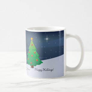 Renne avec la tasse de lumières de Noël