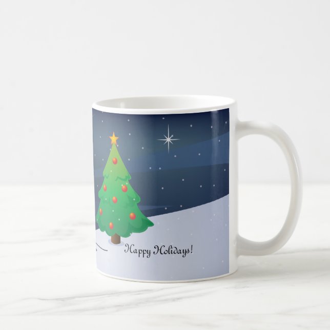 Renne avec la tasse de lumières de Noël (Droite)