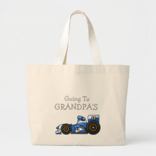 Rennen-Auto, das zu die Taschen-der Tasche des