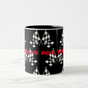 Rennen-Auto-Kaffee-Tasse Zweifarbige Tasse