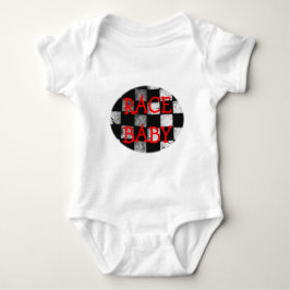 Rennen-Baby-Zielflagge-kundengerechter Bodysuit Baby Strampler