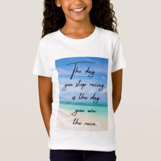 Rennen beenden, gewinnen: Weisheit T-Shirt