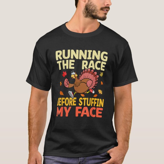 Rennen bevor ich mein Gesicht Türkei ersticken tr T-Shirt (Vorderseite)