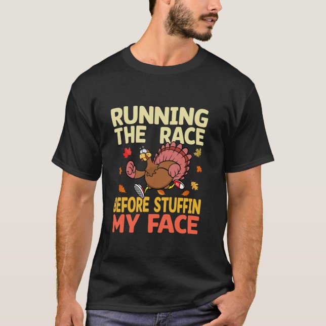 Rennen bevor ich mein Gesicht Türkei ersticken tr T-Shirt (Vorderseite)