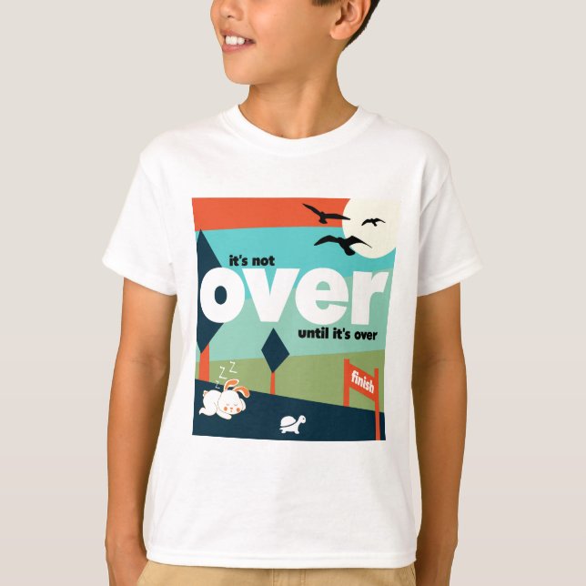 Rennen bis zum Ende - Motivierend Kinder T-Shirt (Vorderseite)