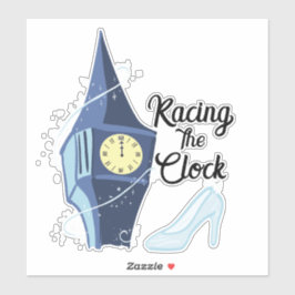 Rennen der Uhr Aufkleber