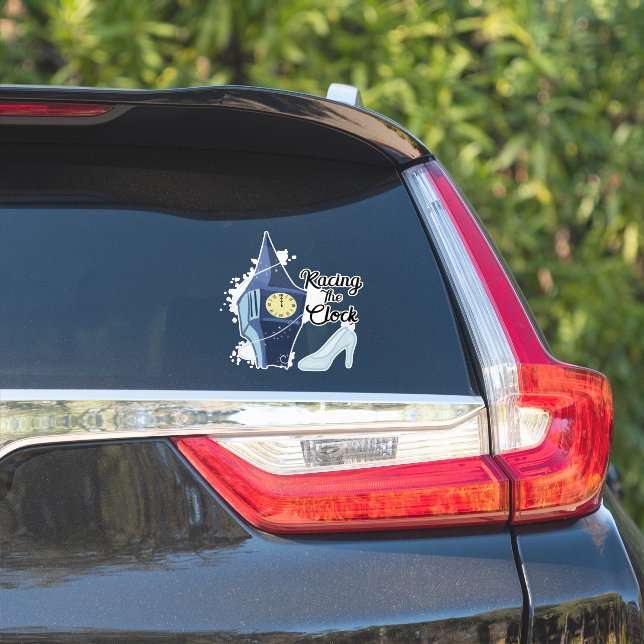 Rennen der Uhr Aufkleber (Auto Seite)