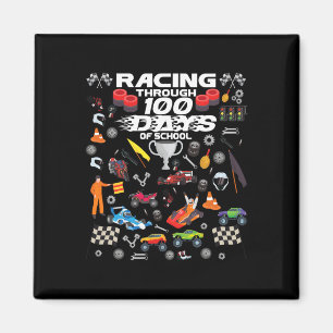 Rennen durch 100 Tage Schulrennen Auto Boys Gi Magnet