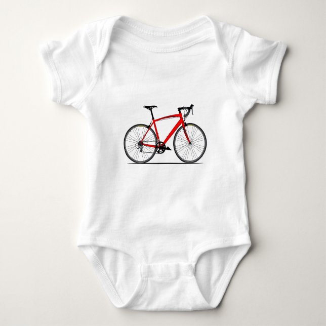 Rennen-Fahrrad Baby Strampler (Vorderseite)