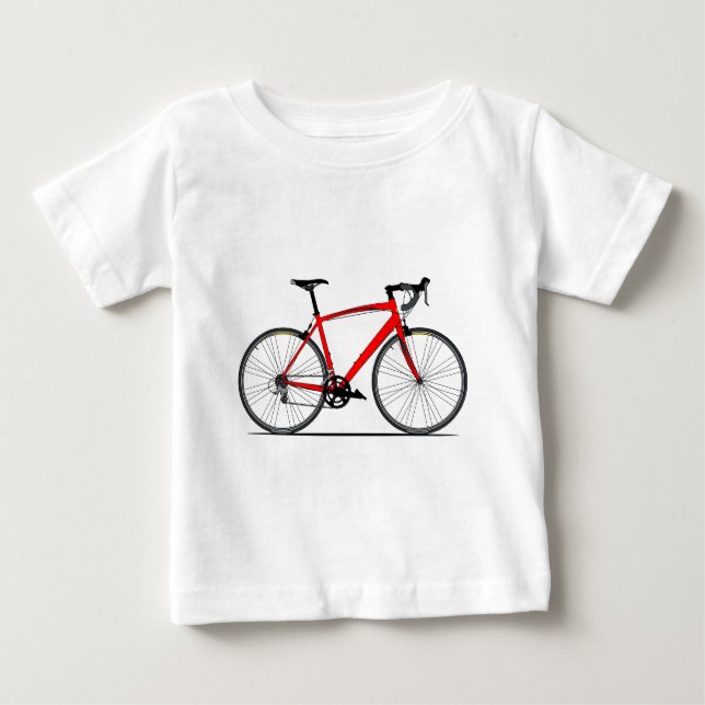 Rennen-Fahrrad Baby T-shirt (Vorderseite)