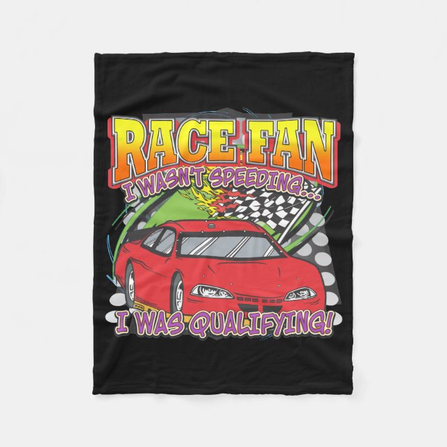 Rennen-Fan-Qualifizieren Fleecedecke (Vorderseite)