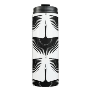 Renner Crane: Orientales Vogelmuster Thermosbecher