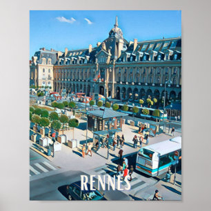 RENNES-FOTO-VINTAGE POSTER