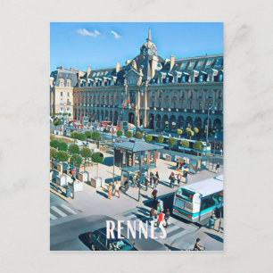 Rennes Foto Vintage Postkarte