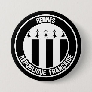 Rennes Round Emblem Button