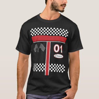 Rennfahrer für Halloween-Geschenkfamilie T-Shirt