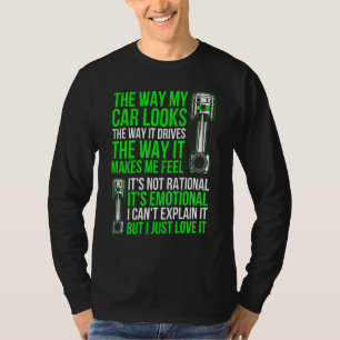Rennfahrer-Rennfahrer-Muskelkater T-Shirt