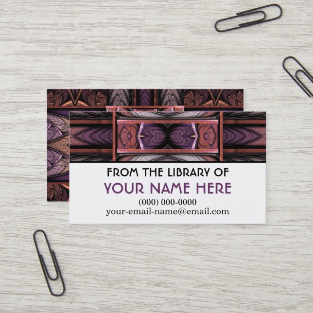 Rennie Mac Media Card Visitenkarte (Vorderseite/Rückseite Beispiel)