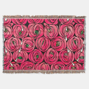 Rennie Mackintosh Rose Art Nouveau Blumenmuster Decke