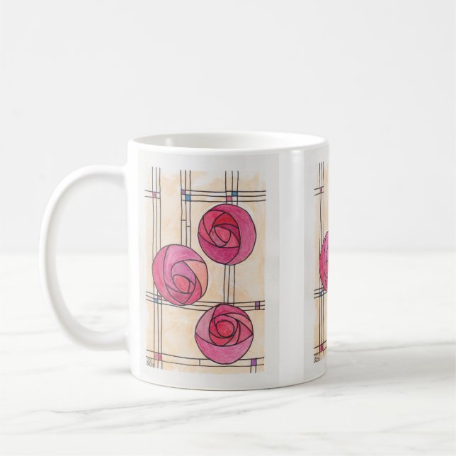 Rennie MacKintosh Rose Tasse (Links)