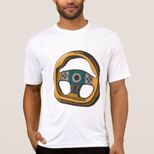 Rennlenkrad-Controller-Gamer T-Shirt