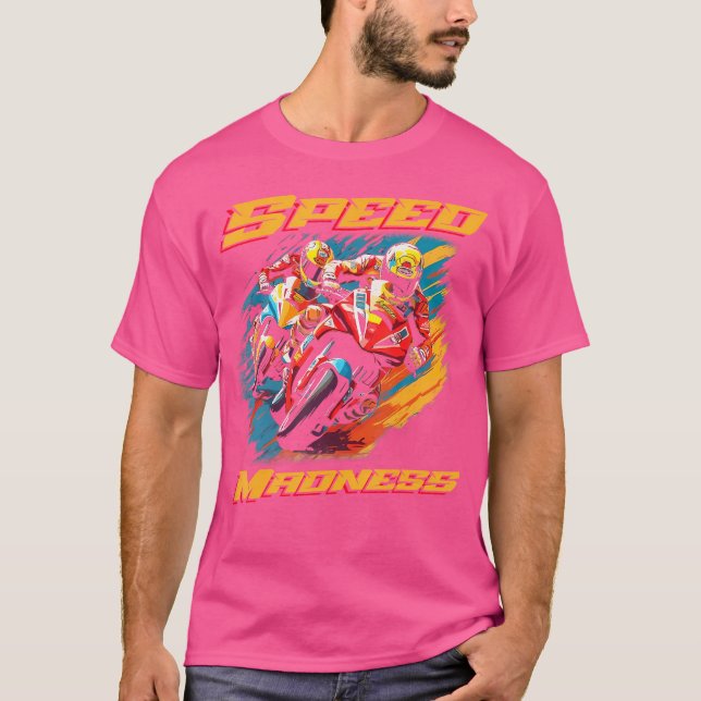 Rennmotorrad T-Shirt (Vorderseite)