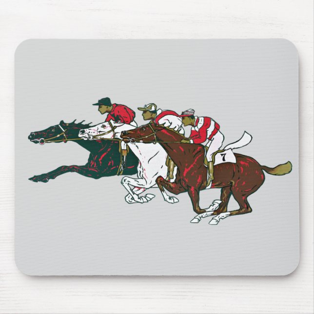 Rennpferde Mousepad (Vorne)