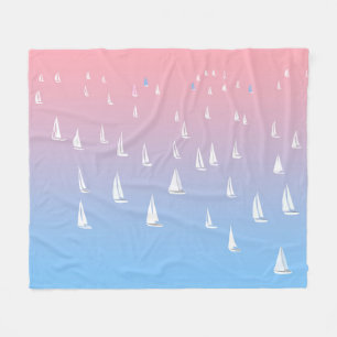 Rennsegelboote auf hoher See   Fleecedecke