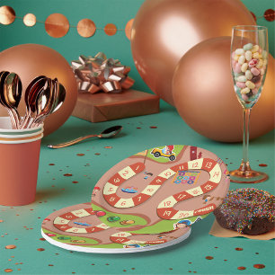 Rennspiel Pappteller