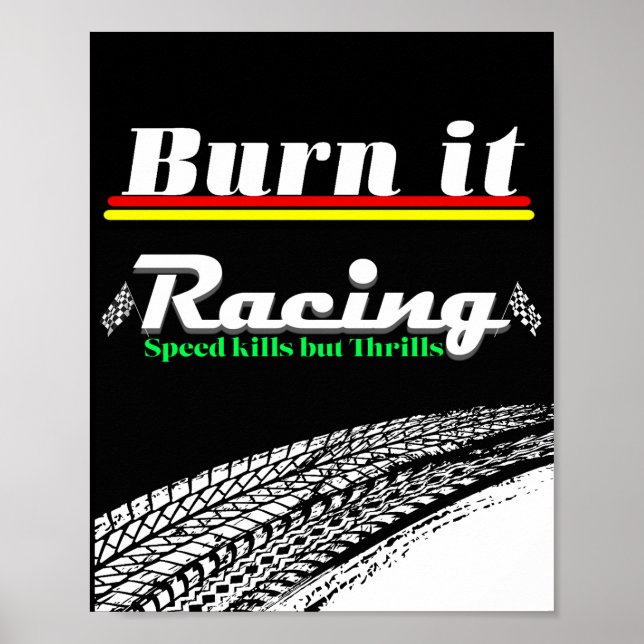 Rennsport-Ästhetik-Design-Plakat Poster (Vorne)