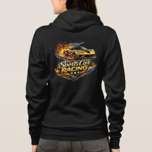 Rennsport-Autos Feuer Geschwindigkeit Grafikdesign Hoodie