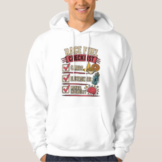 Rennstoff-Checkliste | Lustiger Läufer-Humor Hoodie