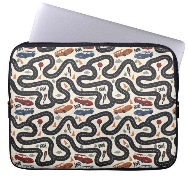 Rennstrecke Laptopschutzhülle (Vorderseite)