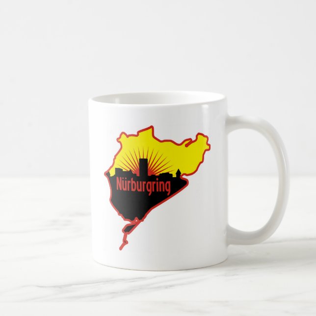 Rennstrecke Nurburgring Nordschleife, Deutschland Kaffeetasse (Rechts)