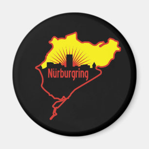 Rennstrecke Nurburgring Nordschleife, Deutschland Magnet