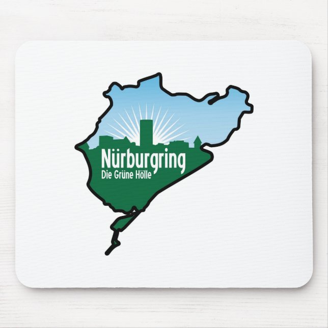 Rennstrecke Nurburgring Nordschleife, Deutschland Mousepad (Vorne)