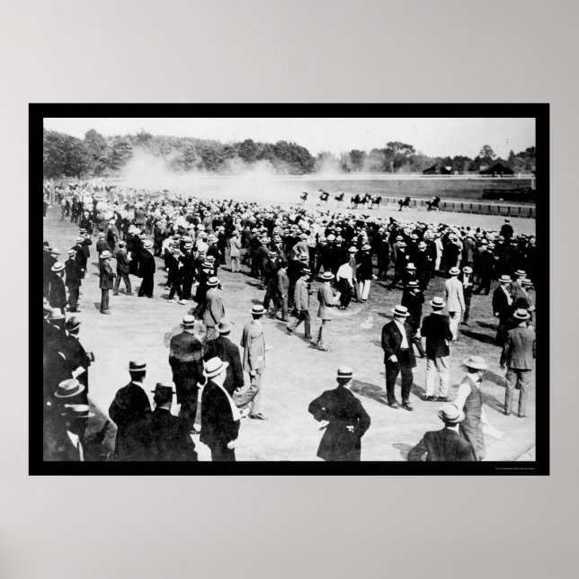 Rennstrecke Saratoga 1913 Poster (Vorne)