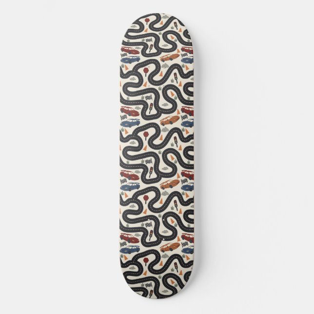 Rennstrecke Skateboard (Vorderseite)