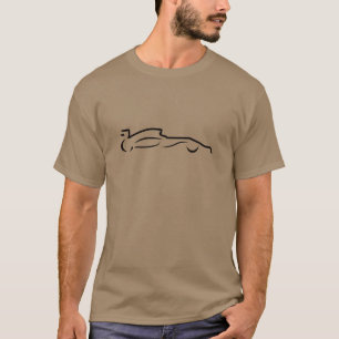 Rennstrecke Zeichnend Silhouette T-Shirt