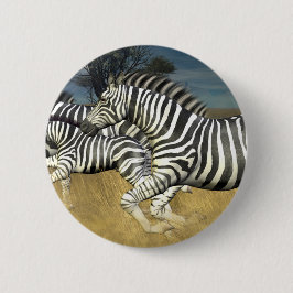 Rennstreifen - Zebra Button